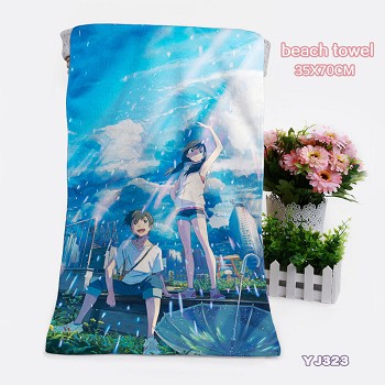 The Weathering with you Tenki no Ko anime beach towel bath towel