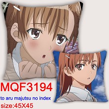 Toaru Kagaku no Railgun anime two-sided pillow