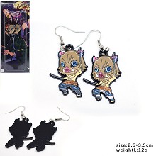 Demon Slayer Hashibira Inosuke anime earrings a pa...