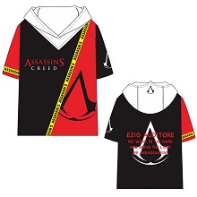 Assassin's Creed game cotton short sleeve hoodie t-shirt