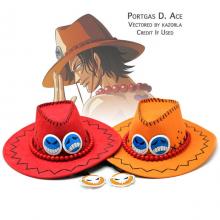 One Piece Ace cosplay hat(orange)