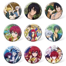 Akatsuki no Yona anime brooches pins set(9pcs a set)