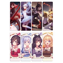 RWBY anime pvc bookmarks set(5set)