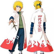 Naruto Namikaze Minato anime cosplay mantle cloak cloth