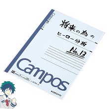 My Hero Academia Midoriya Izuku anime notebooks 30...