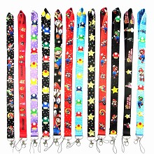 Super Mario neck strap Lanyards for keys ID card g...