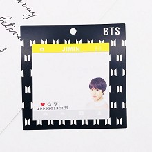 BTS JIMIN star Memo Pad Notes Memo Sticker Pape
