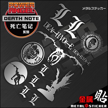 Death Note anime metal mobile phone stickers a set