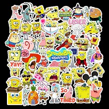 Spongebob anime waterproof stickers set(50pcs a set)