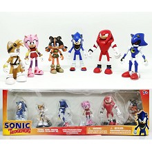 Super Sonic The Hedgehog anime figures set(6pcs a set)