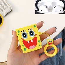 Spongebob anime Airpods 1/2 shockproof silicone co...
