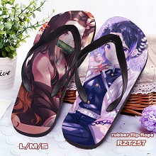 Demon Slayer anime flip-flops shoes slippers a pair