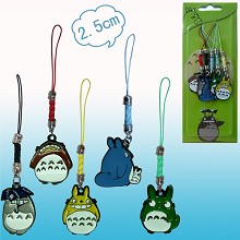 Totoro anime phone straps(5pcs a set)