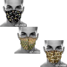 Fortnite game trendy mask printed wash mask