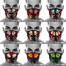 The skull trendy mask printed wash mask