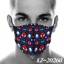 Spider Man anime trendy mask printed wash mask