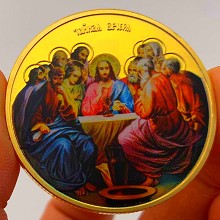 Jesus Commemorative Coin Collect Badge Lucky Coin ...
