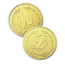 W gold Commemorative Coin Collect Badge Lucky Coin...