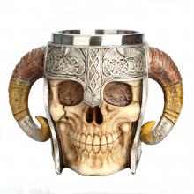 Stainless Steel 3D Skull Skeleton Cup 550ml