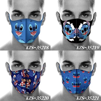 Stitch anime trendy mask printed wash mask