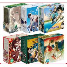 Anime gift box One piece Naruto SAO Included Poster Keychain Postcard bottle Bookmark Mirror gift