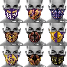 Kobe Bryant trendy mask printed wash mask
