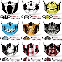 The skull anime trendy mask printed wash mask