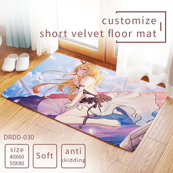 Miss Kobayashi's Dragon Maid anime customize short velvet floor mat