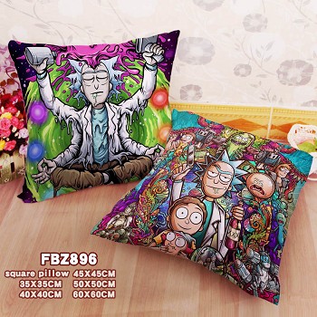 Rick and Morty anime two-sided pillow