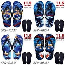 Sonic The Hedgehog anime flip flops shoes slippers...
