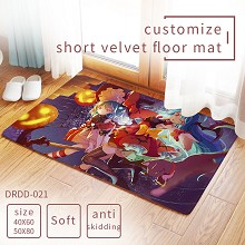 Bilibili anime customize short velvet floor mat