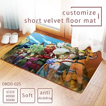 Naruto anime customize short velvet floor mat
