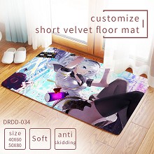 MmiHoYo game customize short velvet floor mat