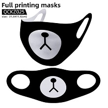 Brown Bear anime trendy mask face mask