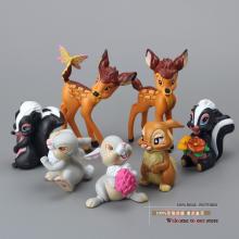 Bambi anime figures set(7pcs a set)