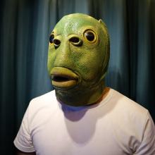 The animal fish cosplay latex mask