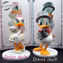 Donald Fauntleroy Duck Daisy Duck anime figures set(2pcs a set)