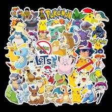 Pikachu anime  waterproof stickers set(50pcs a set)