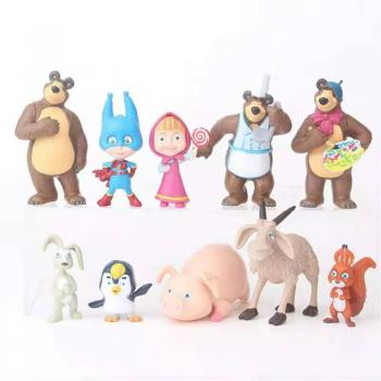 Masha and the Bear figures （10pcs a set）