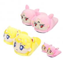 Sailor Moon plush slippers/shoes a pair 28CM