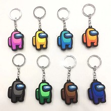 Among Us game two-sided key chain