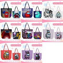 Among Us game canvas tote bag shopping bag