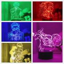 Jujutsu Kaisen anime 3D 7 Color Lamp Touch Lampe N...