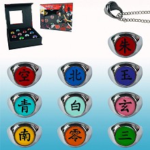 Naruto anime rings set(10pcs a set)