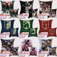 Attack on Titan anime two-sided pillow 450*450MM