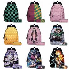 Demon Slayer anime backpack bag and pen bag a set