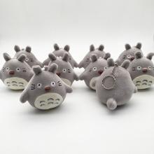 4inches Totoro anime plush dolls set(10pcs a set)