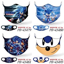 Sonic The Hedgehog game trendy mask printed wash mask