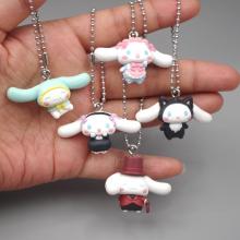 Cinnamoroll babyCinnamoroll anime figure doll key chains set(5pcs a set)