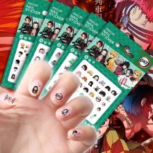 Demon Slayer anime nail paste stickers